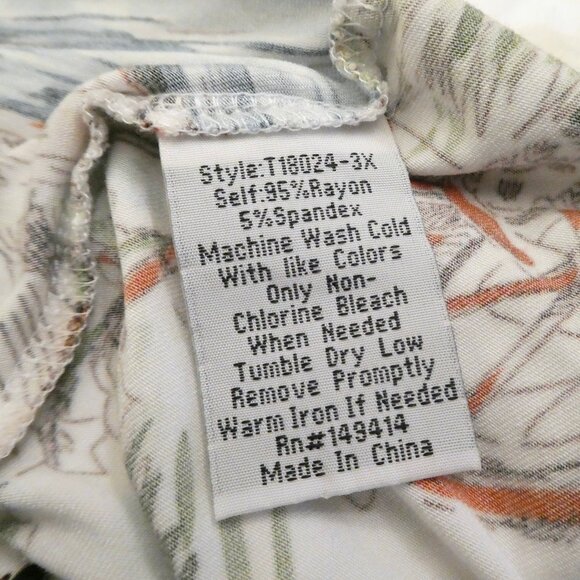 JOHNNY WAS Janie Favorite swing tee sz 3x Vakash travel print - Picture 6 of 6